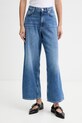 rag & bone jeansy wide leg damskie niebieski RJ2826S1XML
