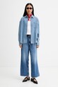 rag & bone jeansy wide leg damskie RJ2826S1XML niebieski SS26