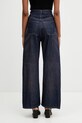 Odzież MM6 Maison Margiela jeansy relaxed fit damskie S62LB0218.M30055 granatowy