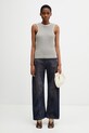 MM6 Maison Margiela jeansy relaxed fit damskie S62LB0218.M30055 granatowy