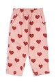 Konges Sløjd jeansy dziecięce MAGOT FRILL PANTS GOTS KS104358.PreSpring różowy SS26