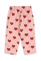 Dziewczynka Konges Sløjd jeansy dziecięce MAGOT FRILL PANTS GOTS KS104358.PreSpring różowy