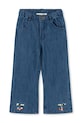 Παιδικά τζιν Konges Sløjd ELBA FLARE JEANS GOTS απλικέ σκούρο μπλε KS104394.PreSpring