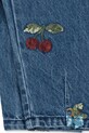 Konges Sløjd jeansy dziecięce MAGOT SEQUIN FRILL PANTS GOTS KS104365.PreSpring granatowy