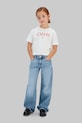 Dziewczynka Calvin Klein Jeans jeansy dziecięce HR WIDE IG0IG03053.128.176.PPY2 niebieski