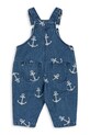 Chłopiec Konges Sløjd ogrodniczki dziecięce MAGOT OVERALLS GOTS KS104361.PreSpring granatowy