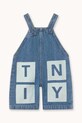 Tinycottons ogrodniczki jeansowe niemowlęce TINY DENIM DUNGAREE BABY ogrodniczki niebieski SS26.350
