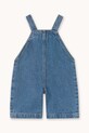 Tinycottons ogrodniczki jeansowe niemowlęce TINY DENIM DUNGAREE BABY SS26.350 niebieski SS26