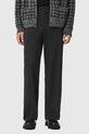 AllSaints spodnie z dodatkiem wełny z elastanem szary M023TD