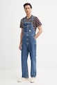 Rifľové nohavice na traky Levi's LOOSE OVERALLS x WORKWEAR 0057W modrá SS26
