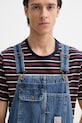 Rifľové nohavice na traky Levi's LOOSE OVERALLS x WORKWEAR modrá 0057W