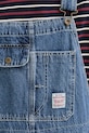 Rifľové nohavice na traky Levi's LOOSE OVERALLS x WORKWEAR 0057W modrá