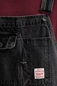 Rifľové nohavice na traky Levi's LOOSE OVERALLS x WORKWEAR 0057W čierna
