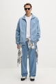 adidas Originals jeansy straight męskie KX1195 niebieski SS26
