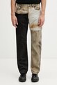 Rick Owens DRKSHDW Fog Cut jeansy regular męskie brązowy DU01F4397.COMW1A