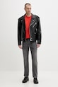 Karl Lagerfeld Jeans blugi conici pentru bărbați B2M10112 gri SS26