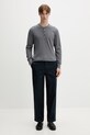 rag & bone spodnie męskie bawełniane RV6D26S7MCO granatowy SS26