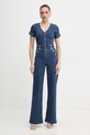 Guess kombinezon jeansowy ALINA z elastanem granatowy W6RD94.D0911