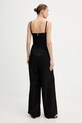 Odzież Karl Lagerfeld kombinezon z dodatkiem lnu TAILORED JUMPSUIT B1W13010 czarny