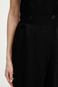 Karl Lagerfeld kombinezon z dodatkiem lnu TAILORED JUMPSUIT B1W13010 czarny