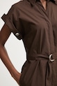 Simona Corsellini kombinezon damski bawełniany P26CPTUC0101 brązowy