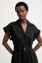 Simona Corsellini kombinezon damski bawełniany czarny P26CPTUC0101
