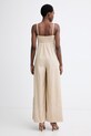 Oblačila Twinset kombinezon ženski bombažni z elastanom 261AT2044 bež