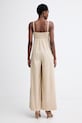 Oblačila Twinset kombinezon ženski bombažni z elastanom 261AT2044 bež