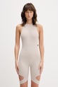 VETEMENTS kombinezon Tease Romper okrągły beżowy WE76BD465I