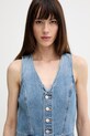 Levi's kombinezon jeansowy DNM VEST WIDELG niebieski 0002R