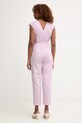 Odzież Patrizia Pepe kombinezon damski z bawełną 2T0100.A743 różowy