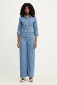 Morgan kombinezon damski jeansowy PIMA niebieski SS26