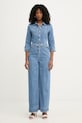Morgan kombinezon damski jeansowy PIMA niebieski SS26