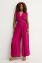 Haveone kombinezon damski z jedwabiem YFF.Q001 różowy SS26