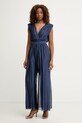 Haveone kombinezon damski z jedwabiem granatowy YFF.Q001