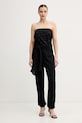 Lola Casademunt overal bez ramienok dámsky bavlnený čierna LS2616023