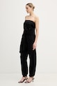 Lola Casademunt комбинезон без бретелей женский хлопковый LS2616023 чёрный SS26