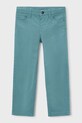 Mayoral spodnie dziecięce z elastanem turkusowy 505.5E.Mini.PPY2
