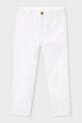 Mayoral spodnie dziecięce z elastanem biały 512.5B.Mini.PPY2