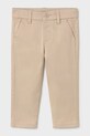 Mayoral spodnie dziecięce z elastanem beżowy 522.3A.Baby.PPY2