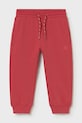 Mayoral spodnie dresowe dziecięce z elastanem czerwony 711.3E.Baby.PPY2