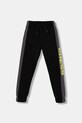 Guess spodnie dresowe bawełniane dziecięce nadruk czarny L6RB01.KA6R4.PPY2