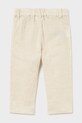 Mayoral spodnie z domieszką lnu dziecięce 1517.3B.Baby.PPY2 beżowy SS26
