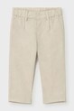 Mayoral spodnie z domieszką lnu dziecięce 1517.3B.Baby.PPY2 beżowy SS26