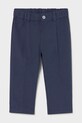 Mayoral spodnie z domieszką lnu dziecięce tkanina granatowy 1517.3B.Baby.PPY2