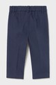 Mayoral spodnie z domieszką lnu dziecięce 1517.3B.Baby.PPY2 granatowy SS26