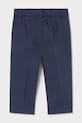 Mayoral spodnie z domieszką lnu dziecięce 1517.3B.Baby.PPY2 granatowy SS26