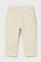 Mayoral spodnie bawełniane niemowlęce 1521.3C.Baby.PPY2 beżowy SS26