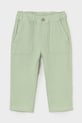 Mayoral spodnie bawełniane niemowlęce bawełna zielony 1521.3C.Baby.PPY2