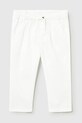 Mayoral pantaloni din amestec de in pentru bebe panza alb 1523.3C.Baby.PPY2